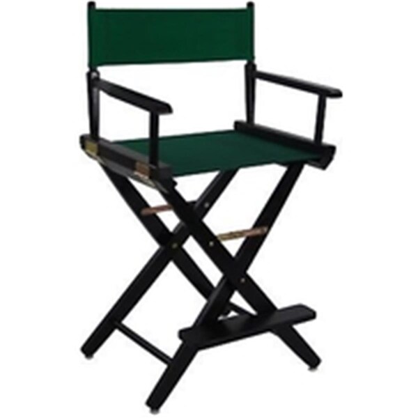 Doba-Bnt 206-22-032-32 24 in. Extra-Wide Premium Directors Chair, Black Frame with Hunter Green Color Cover SA3283859 - main